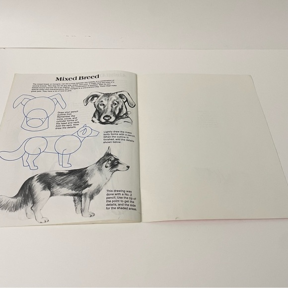 Vtg 1983 How to Draw Dogs by Carrie Snyder Paperback Art Book - Picture 14 of 14